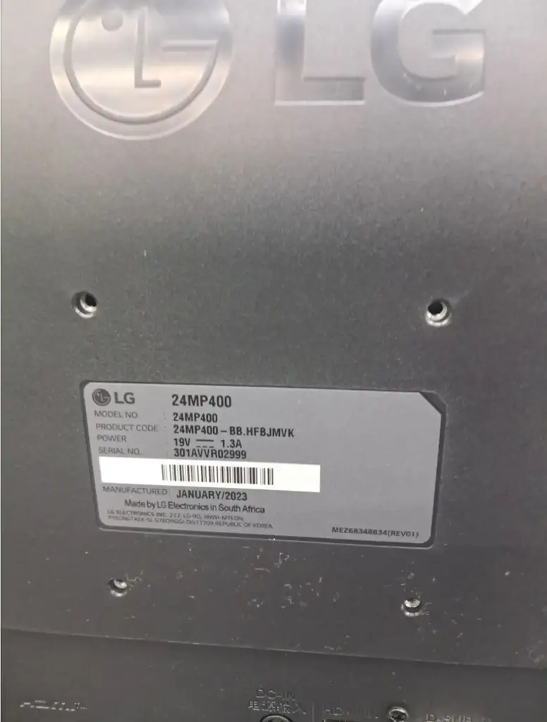 Lg 24 Mp400 24" Full Hd Monitor - View 3