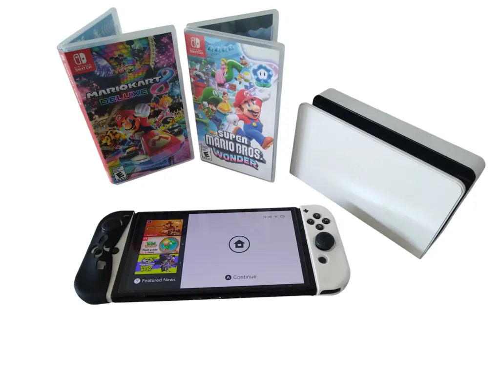 Nintendo Switch Gaming Console With 2 Games