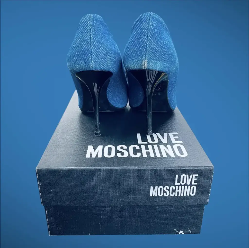 Love Moschino Denim Heels - View 3
