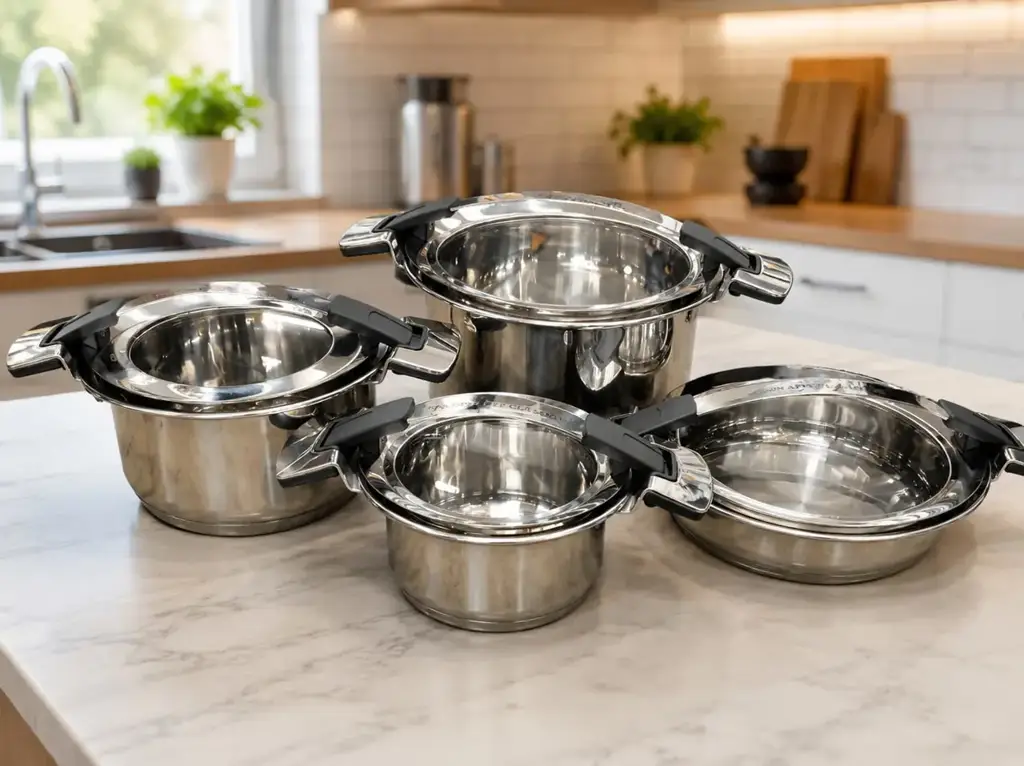 Bon Appetit Classique Exclusive Homeware Stainless Steel Cookware Set