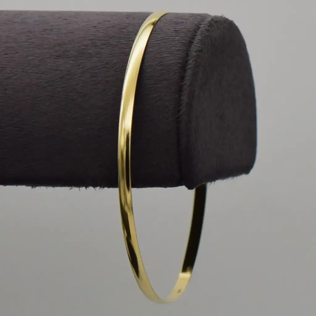 9ct Yellow Gold Bangle Plain