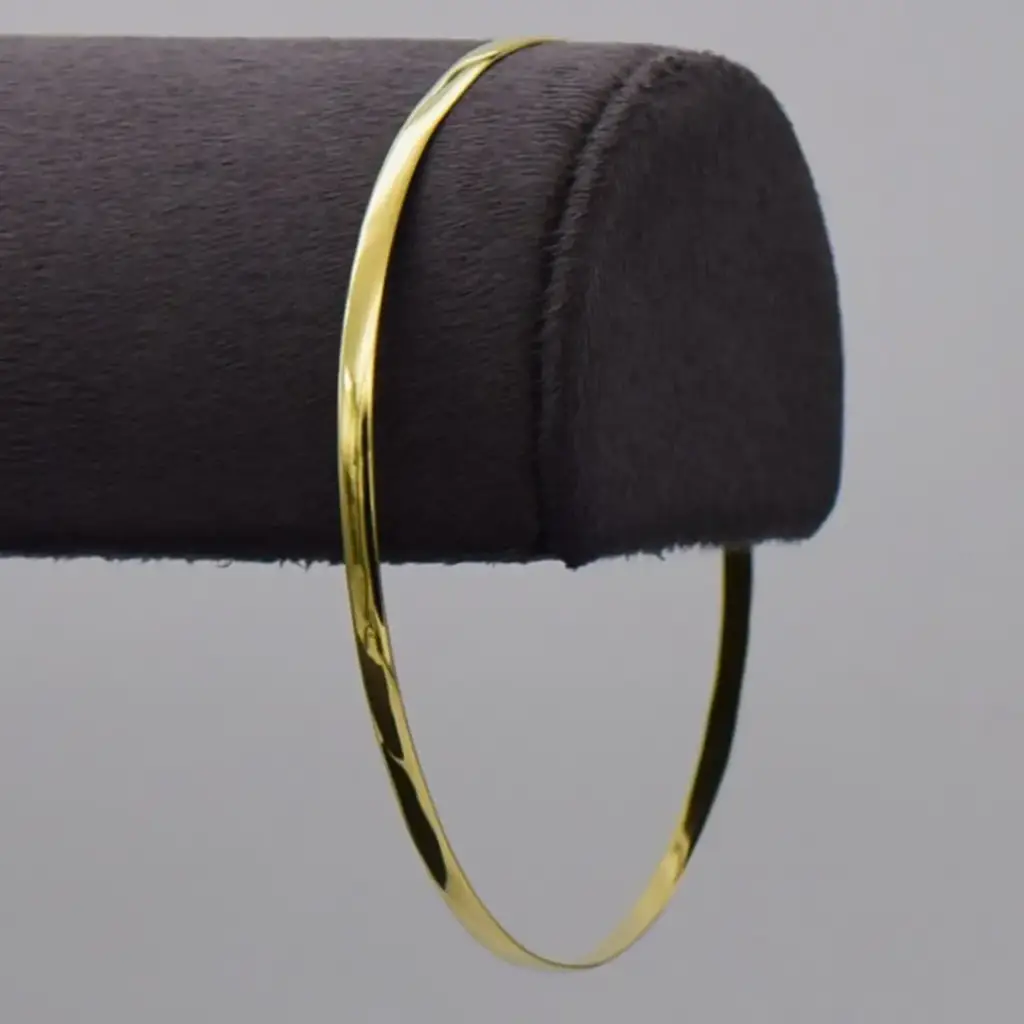 8ct Yellow Gold Bangle Plain