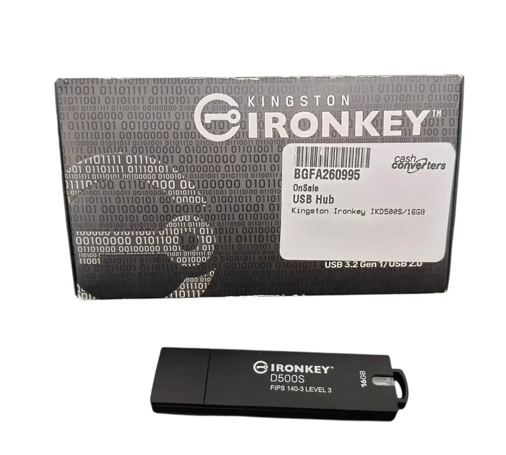 Kingston Ironkey D500s 16Gb Usb 3.2 Gen 1 Flash Drive - View 4