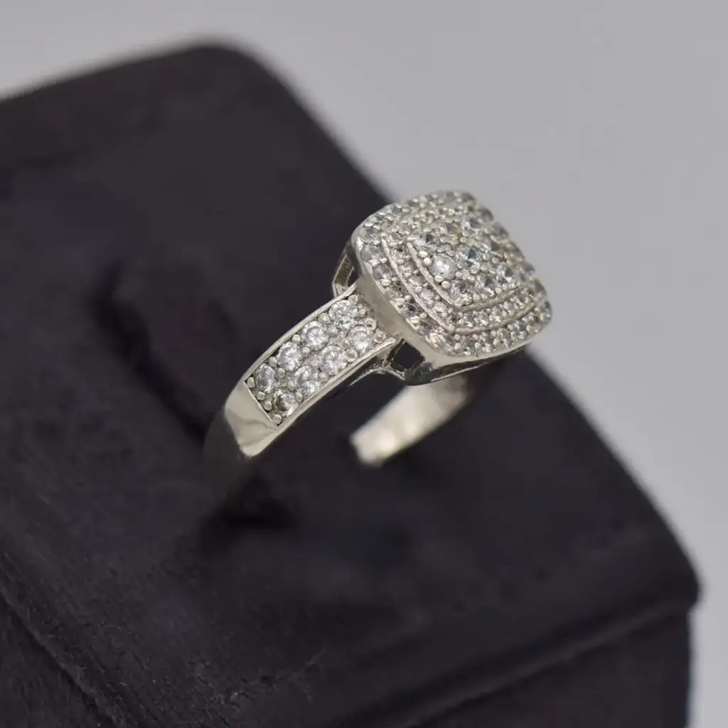 Silver-925 Dress Ring - View 2