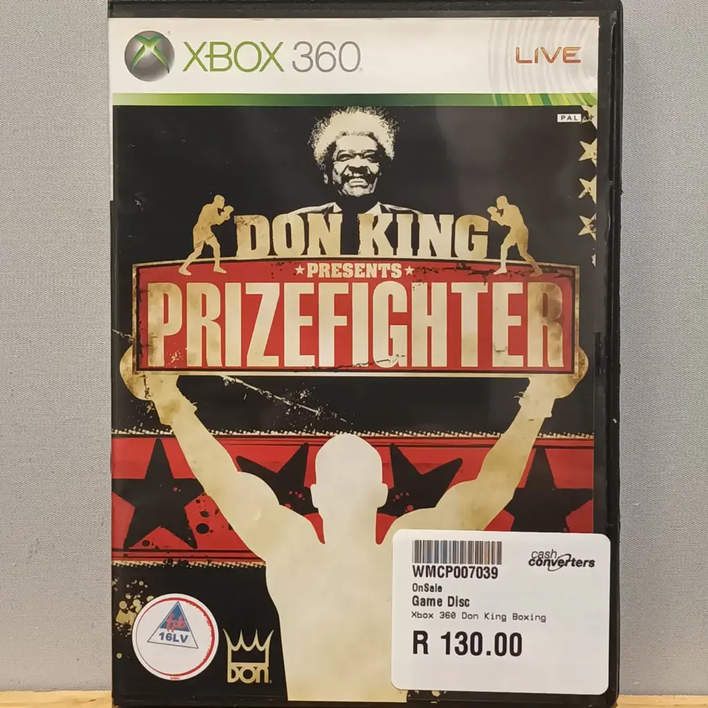 Xbox 360 Don King Presents Prizefighter Game Disc
