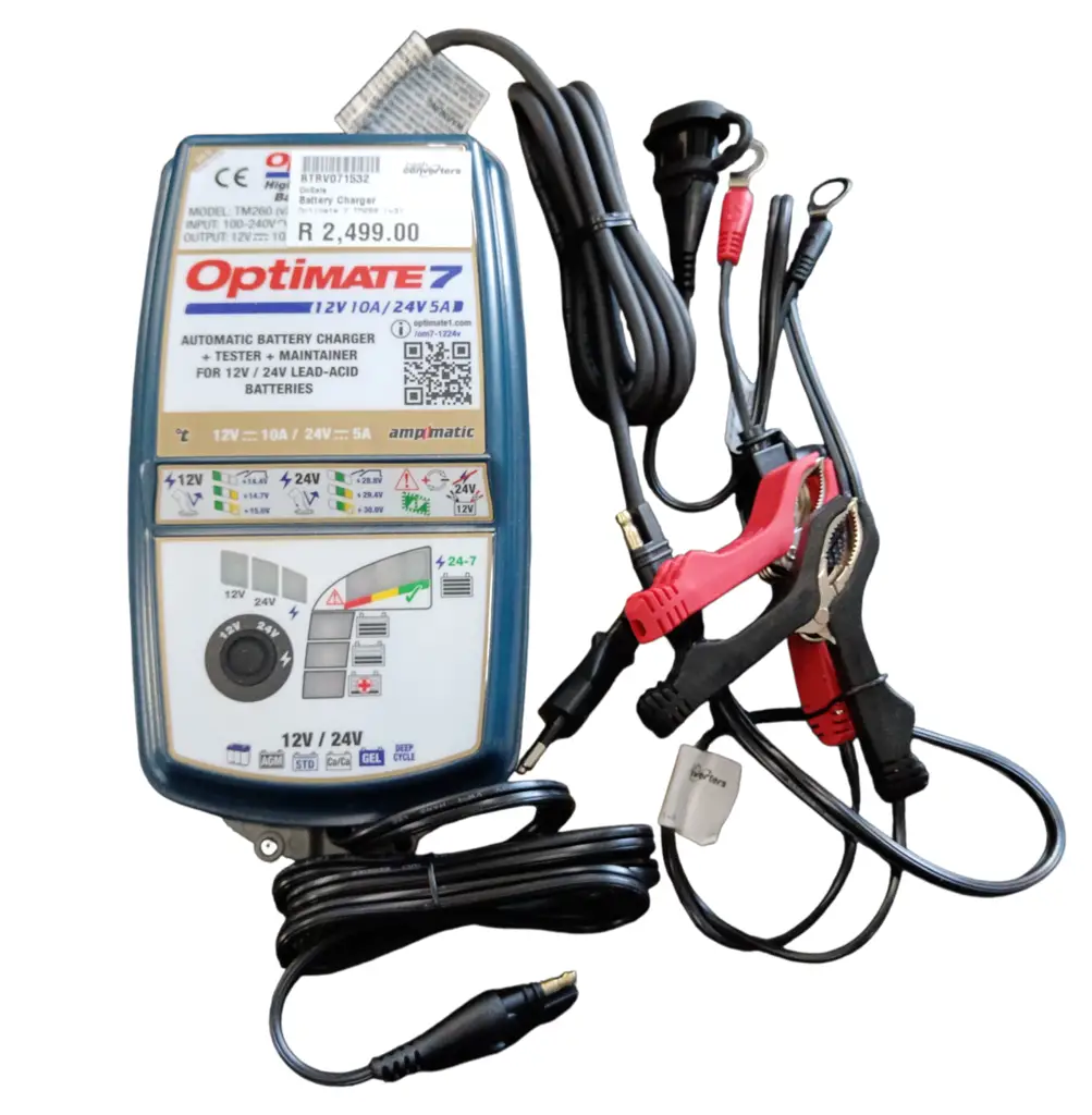 Optimate 7 Tm-260 (8-Step 12V & 24V Battery Charger - View 2