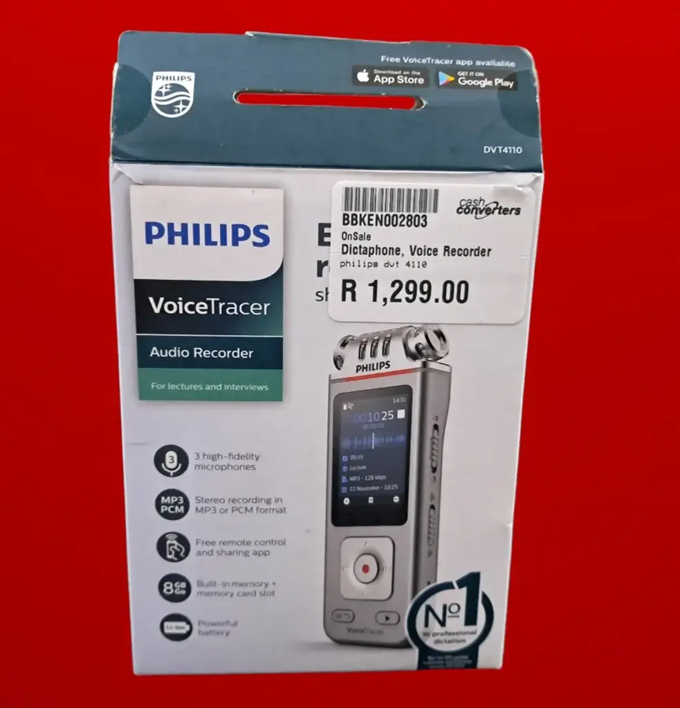 Phillips Dvt4110 Dictaphone And Voice Recorder - View 2