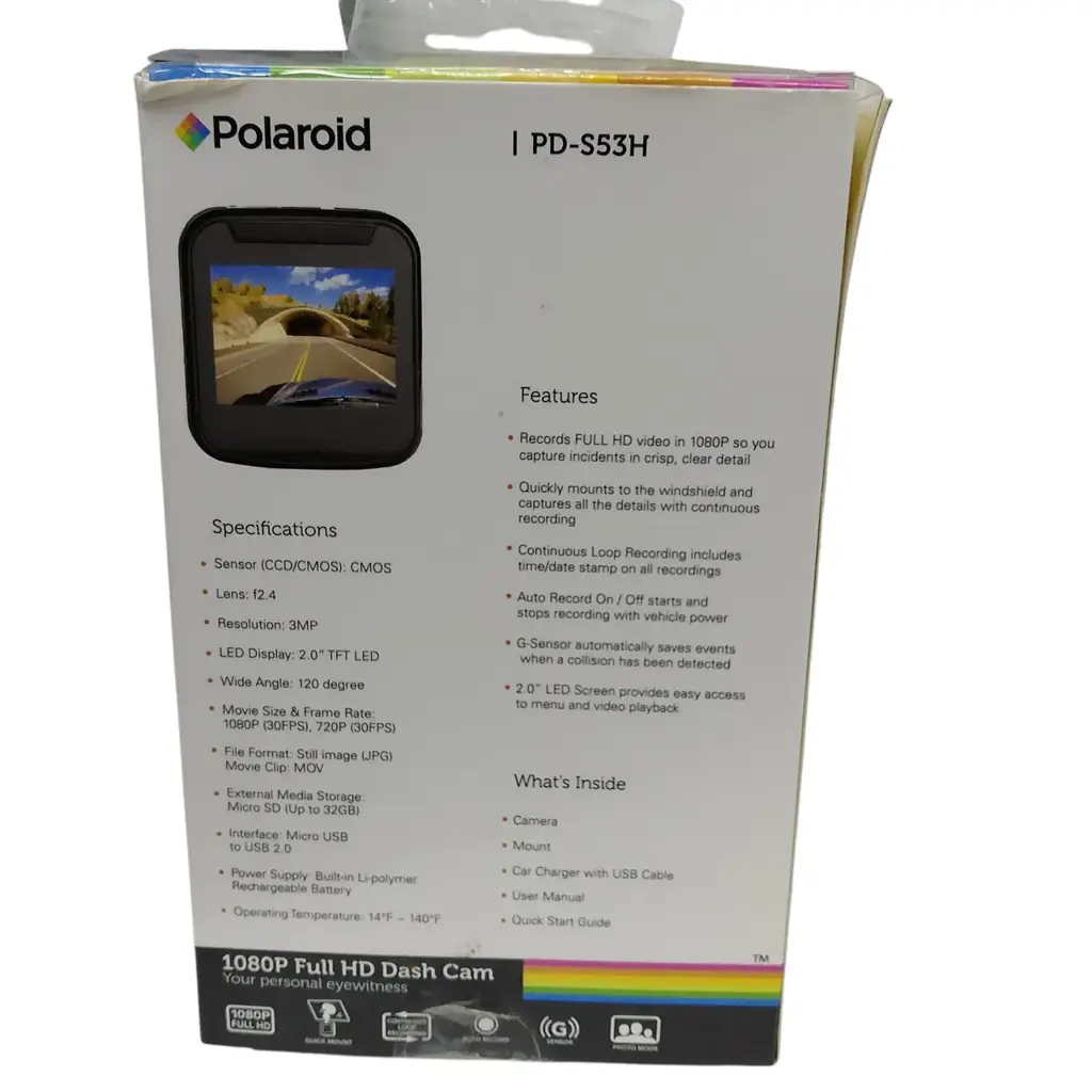 Polaroid Pd-S53h Dash Cam - View 2