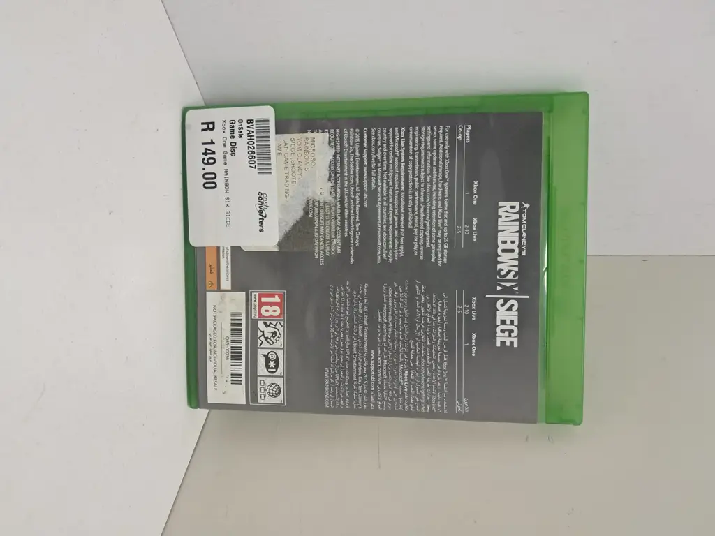 Xbox One Game Disc. Tom Clancy's Rainbow X Siege - View 3