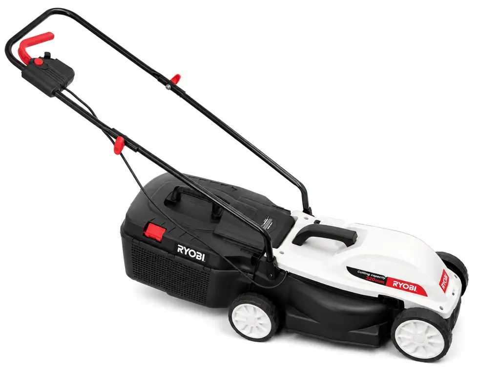 Ryobi 1300W Electric Lawn Mower | 320Mm Cutting Width | Grass Collection Box - View 2