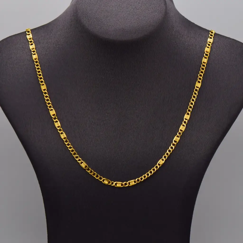 21ct Yellow Gold Chain Fancy-Link