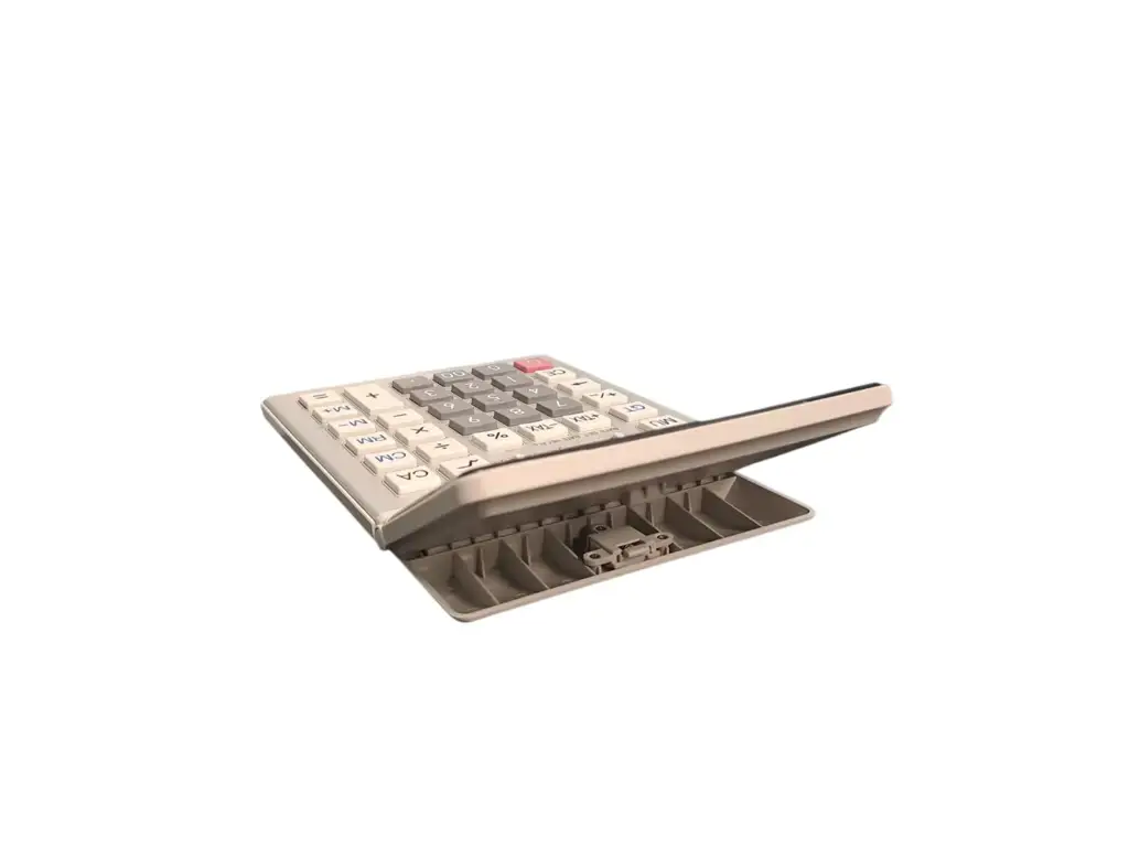 Sharp El2128v Semi-Desk Calculator - View 2