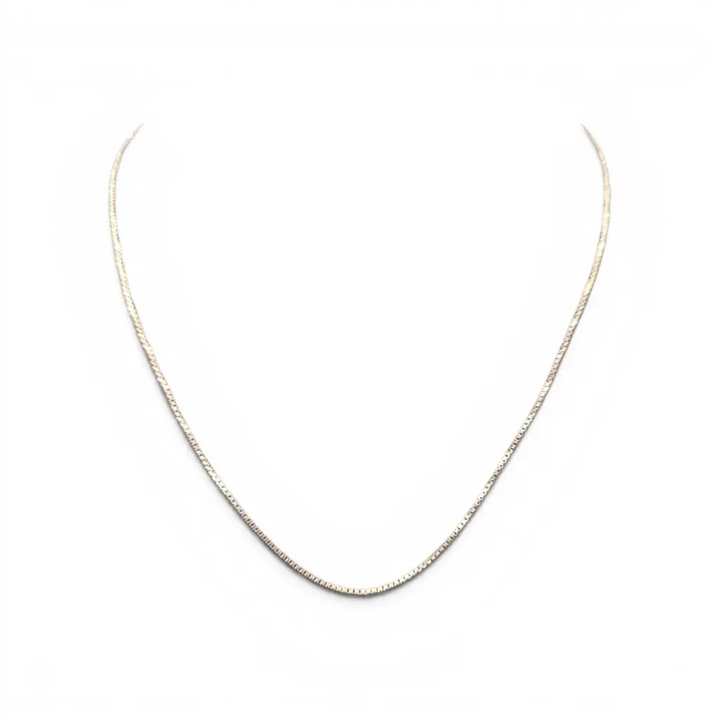 Silver Chain Necklace-Rope 025