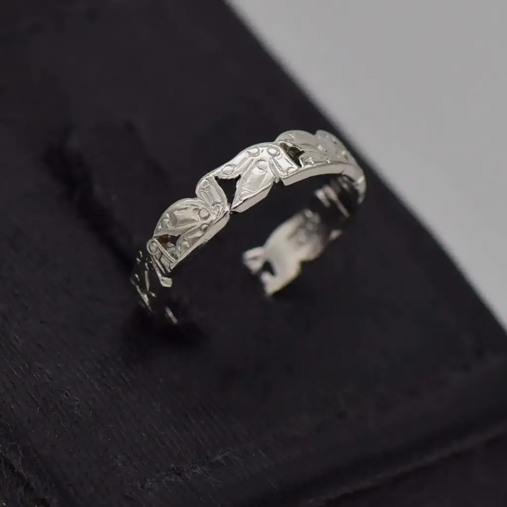 18ct White Gold Dress Ring - View 2