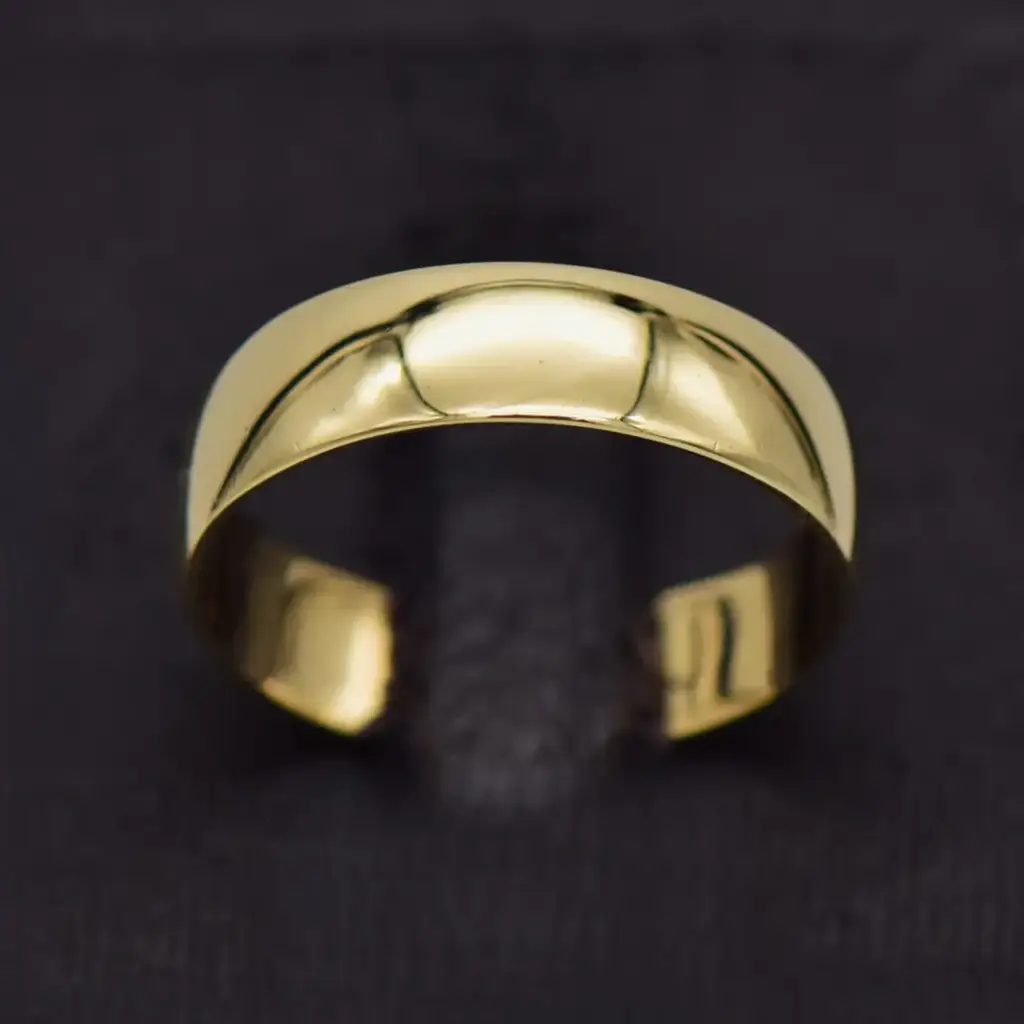 9ct Yellow Gold Wedding Band Plain