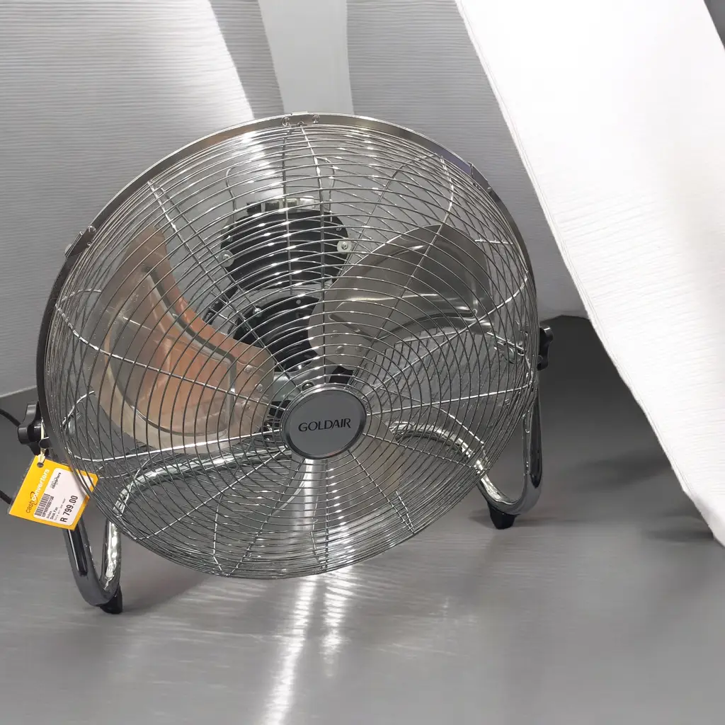 Gold Air High Velocity Floor Fan Chrome