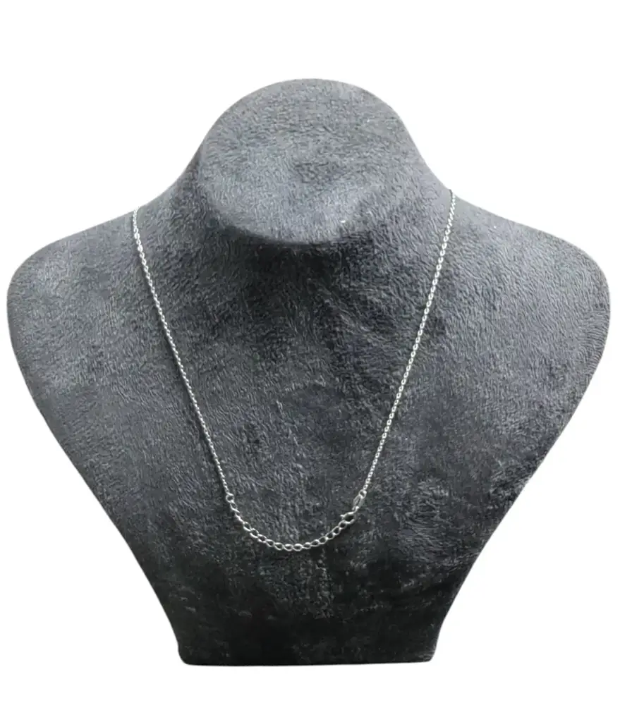 925 Silver Necklace With Interlock Double Heart - View 3