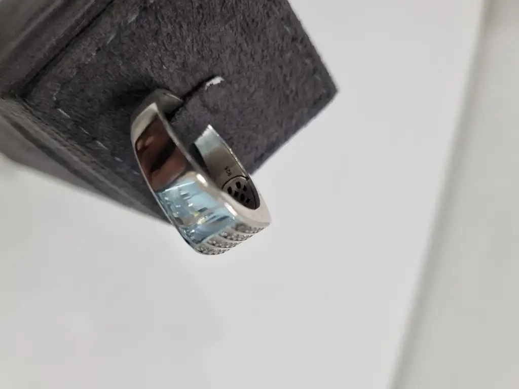 Sterling Silver Classic Bling Micro Pave Ring - View 3