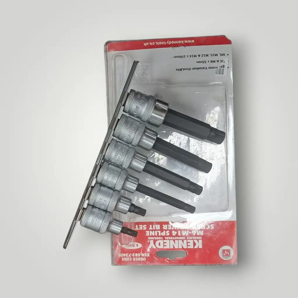 Kennedy M6-M14 Spline Screwdriver Bit Set 6Pc - View 2