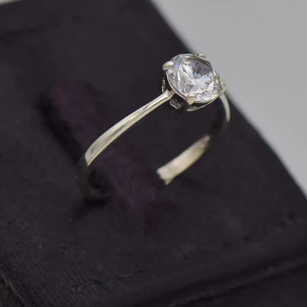 Silver-925 Engagement Ring - View 2