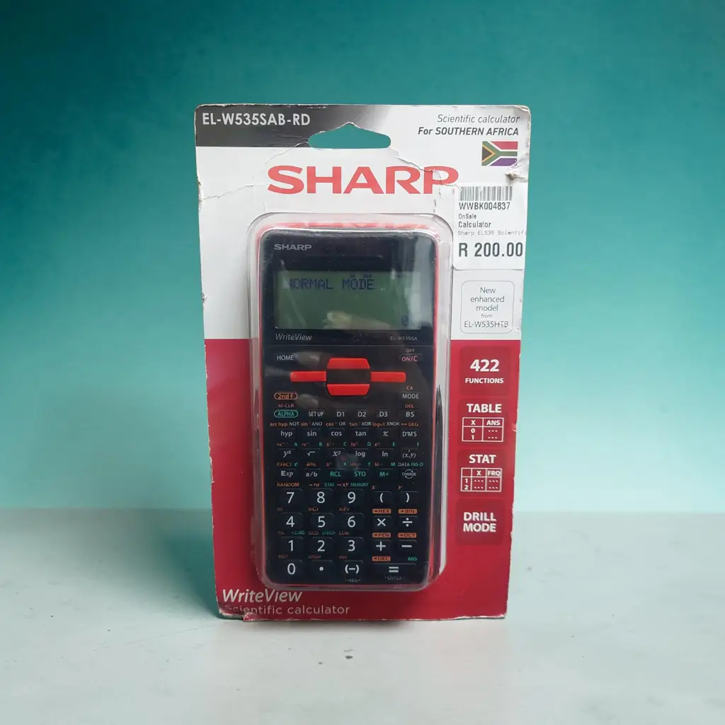 Sharp El‑W535ab‑Rd Scientific Calculator