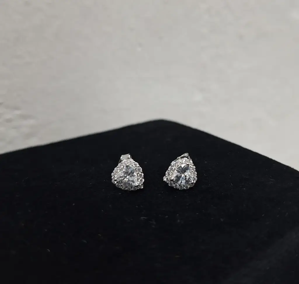 925 Silver Heart Sser 334 Ladies Earrings
