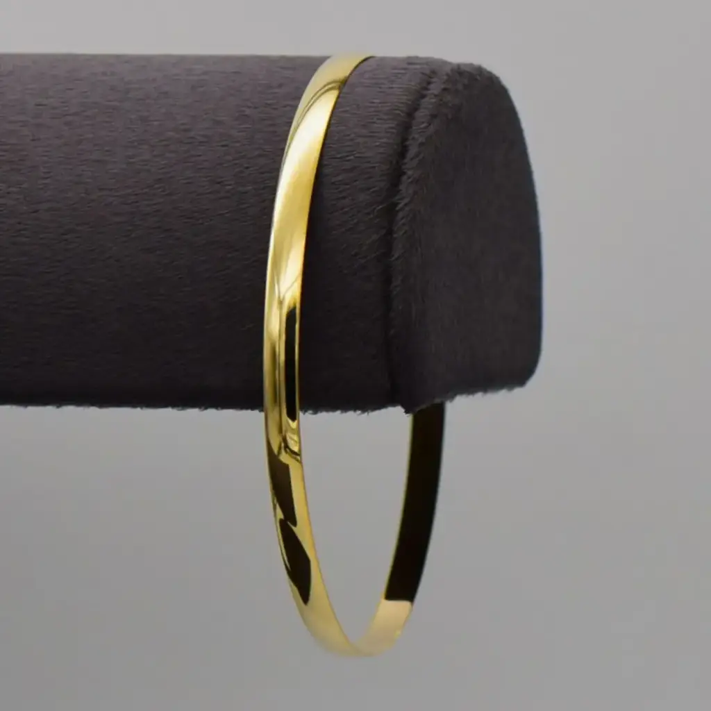 9ct Yellow Gold Bangle Plain