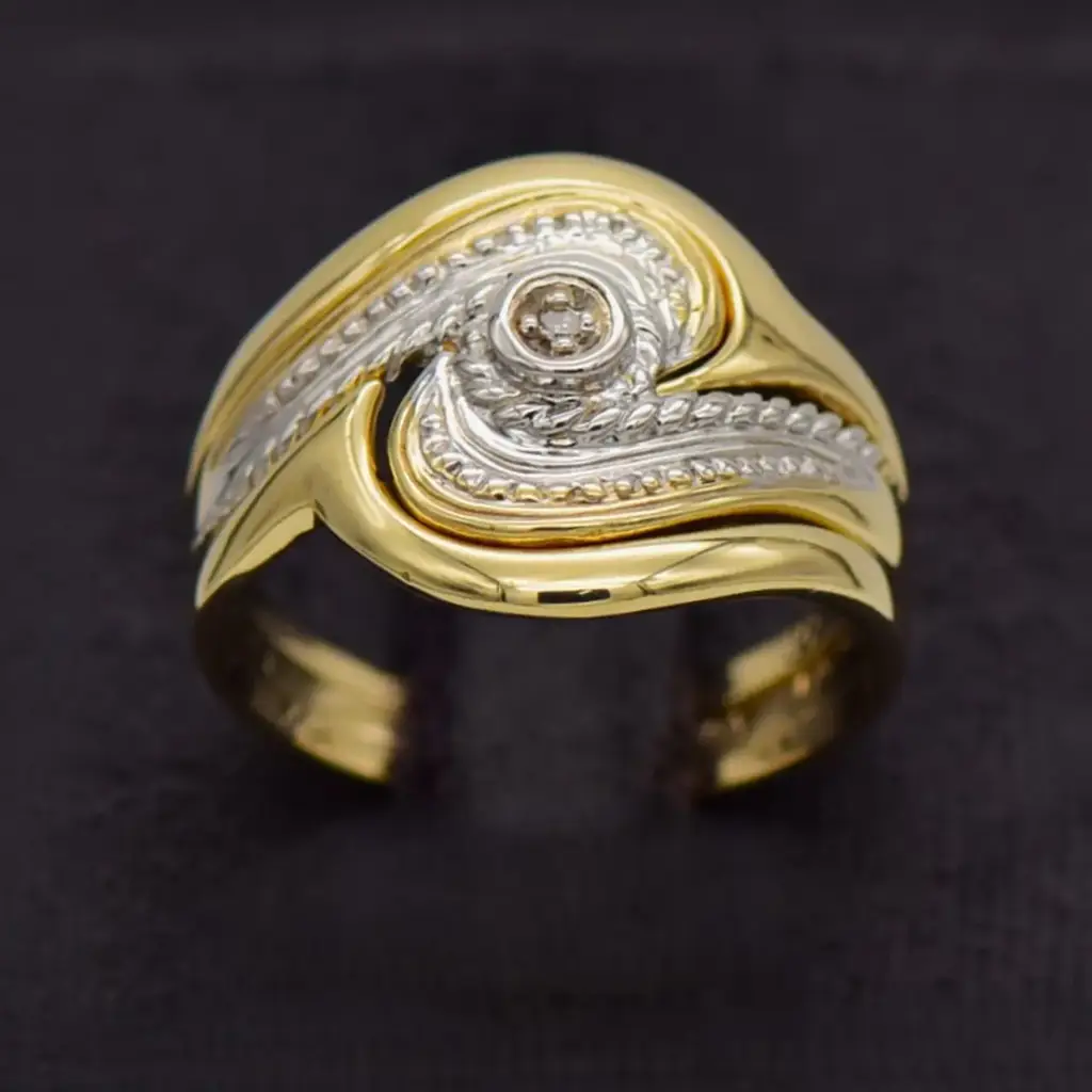 9ct Yellow Gold Wedding Ring Trip Set