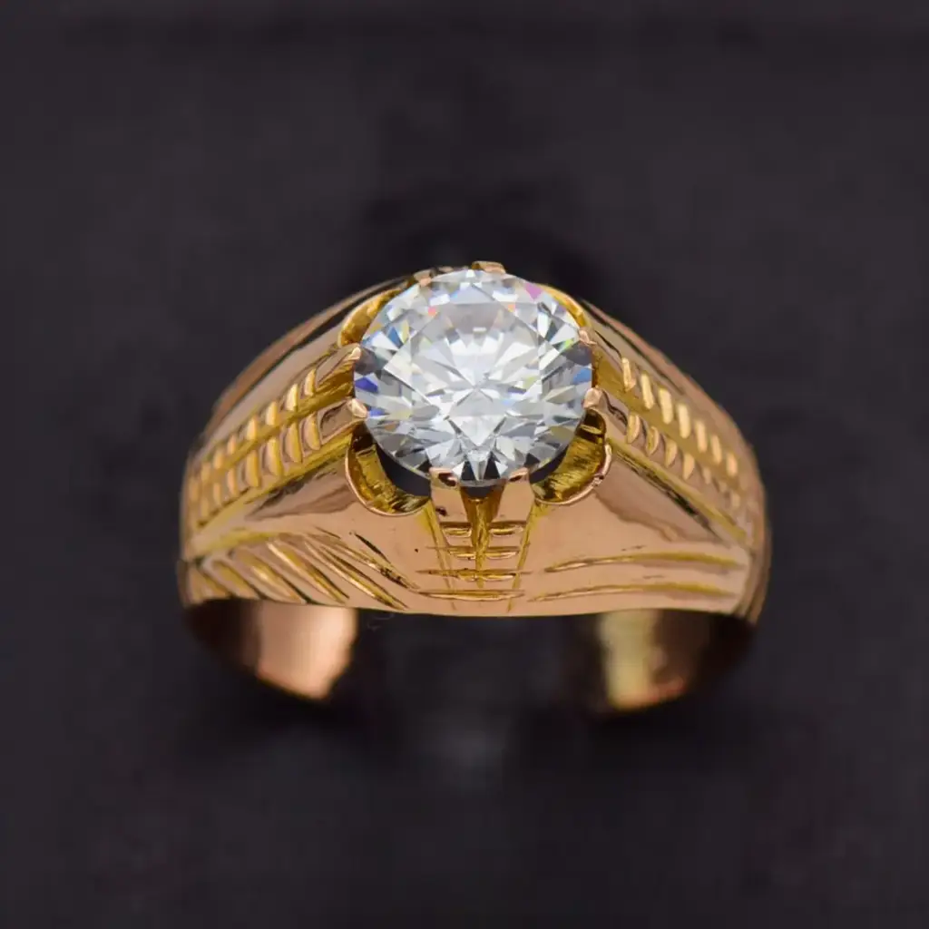 19ct Yellow Gold Men's Ring