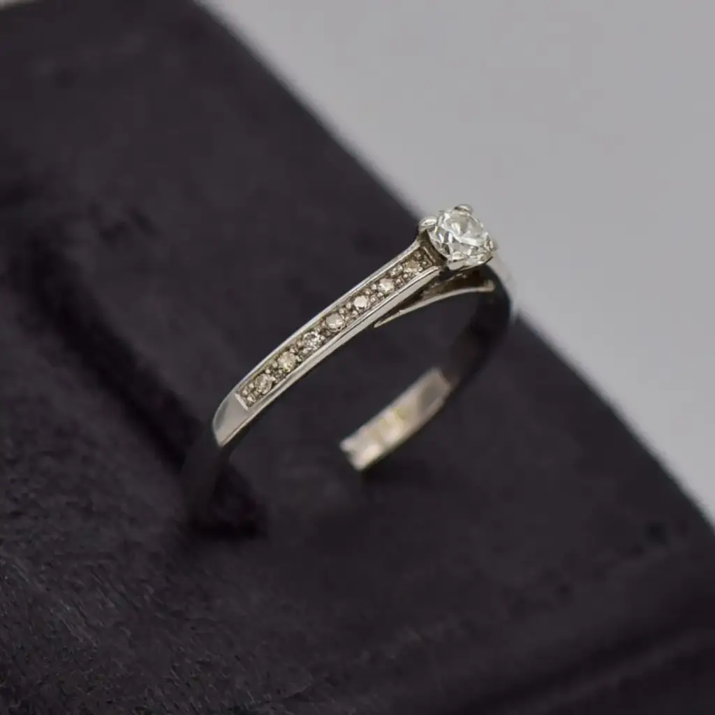 9ct White Gold Dress Ring - View 2