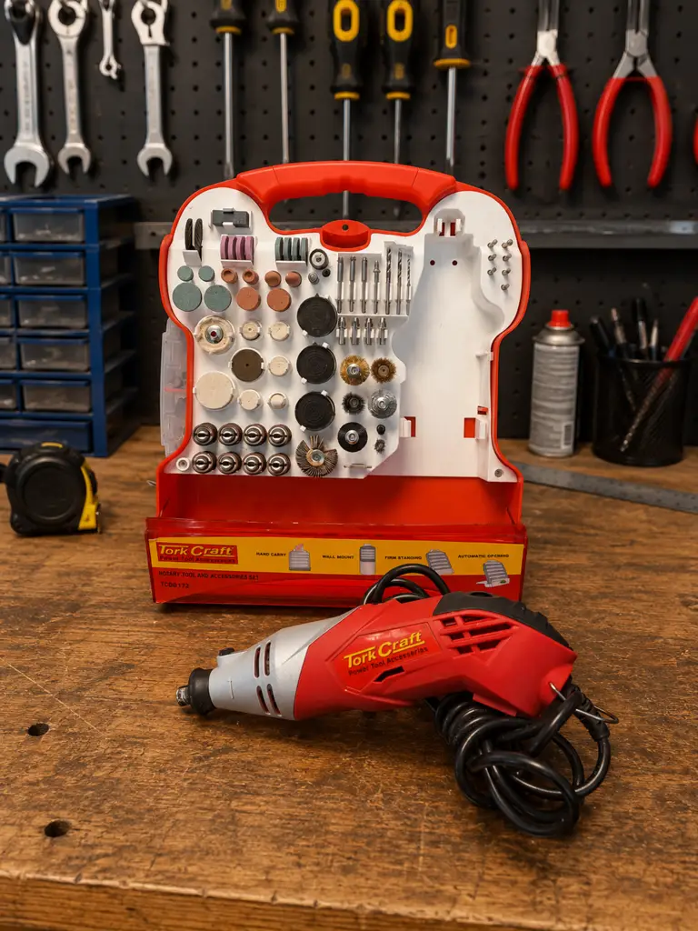 Tork Craft Rotary Tool & Accessories Set