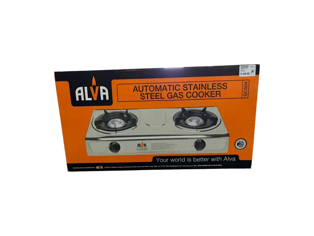 Alva 2-Plate Gas Cooker (Store Collection)