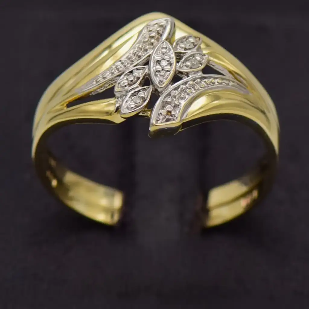 9ct Yellow Gold Wedding Ring Twin Set