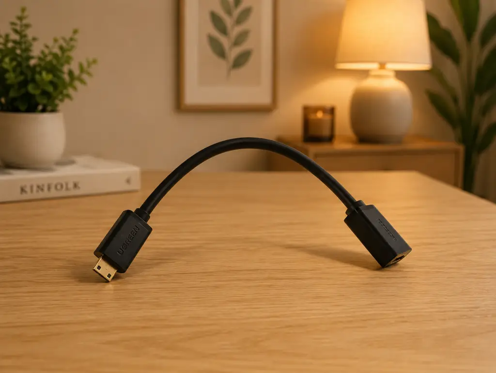 Ugreen Mini Hdmi Male To Hdmi Female Cable Adapter – 22Cm