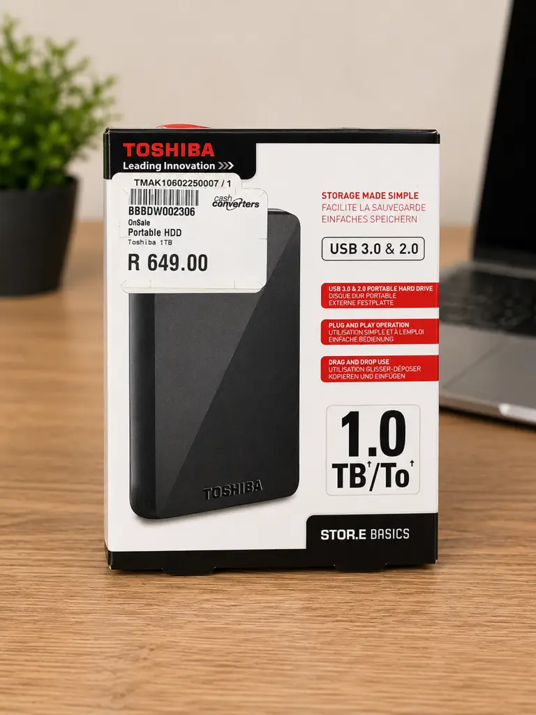 Toshiba Canvio Basics / Stor.E Basics Portable Hard Drive – 1Tb