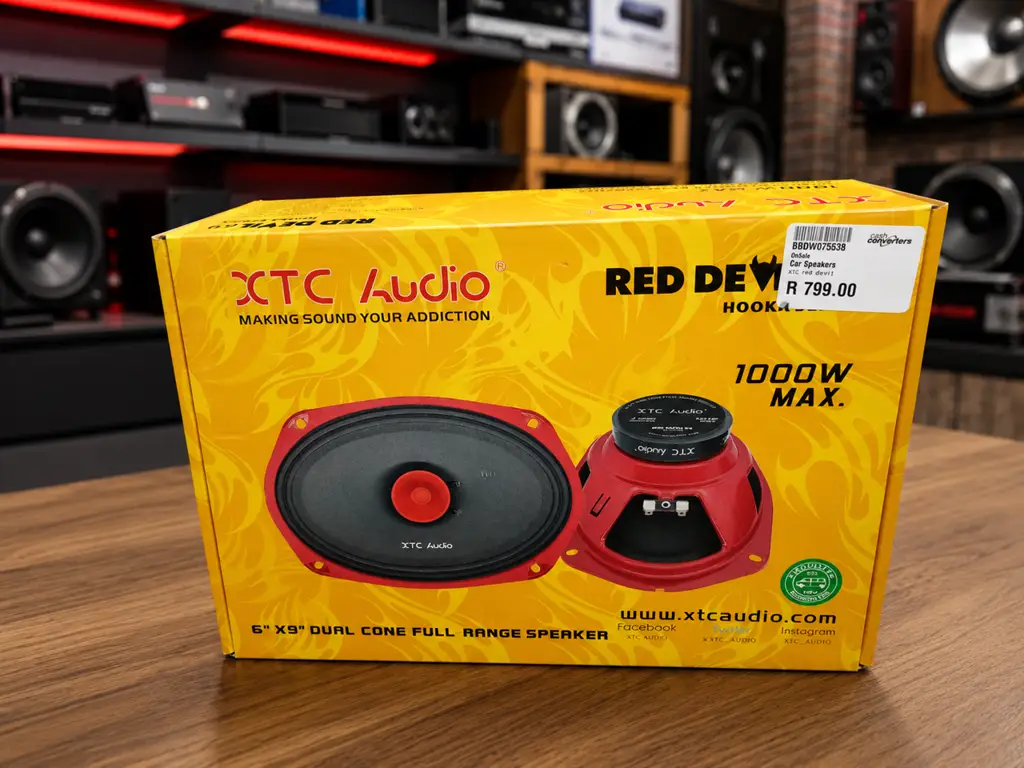 Xtc Audio Red Devil 6" × 9" Hooka Series Dual Cone Full Range Speakers (Pair)