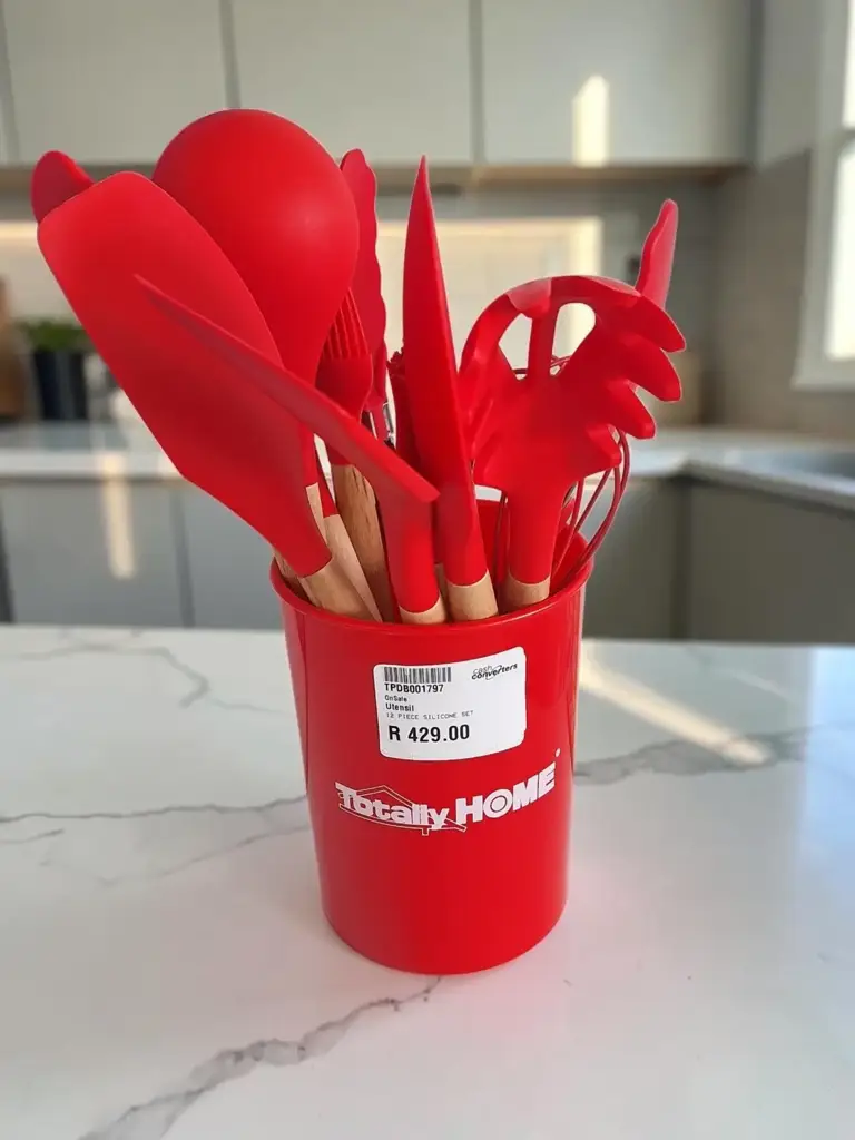 12-Piece Silicone Kitchen Utensil Set With Holder
