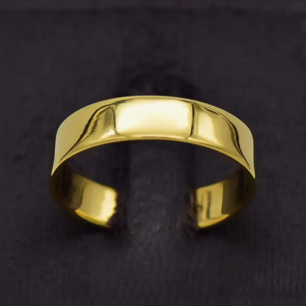 18ct Yellow Gold Wedding Band Plain
