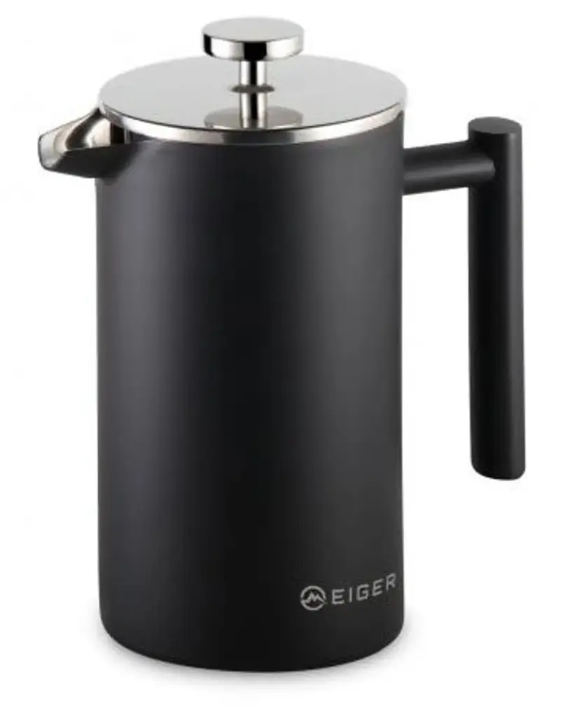 Eiger Tosca Series Double Wall Coffee Press Matt Black 700Ml