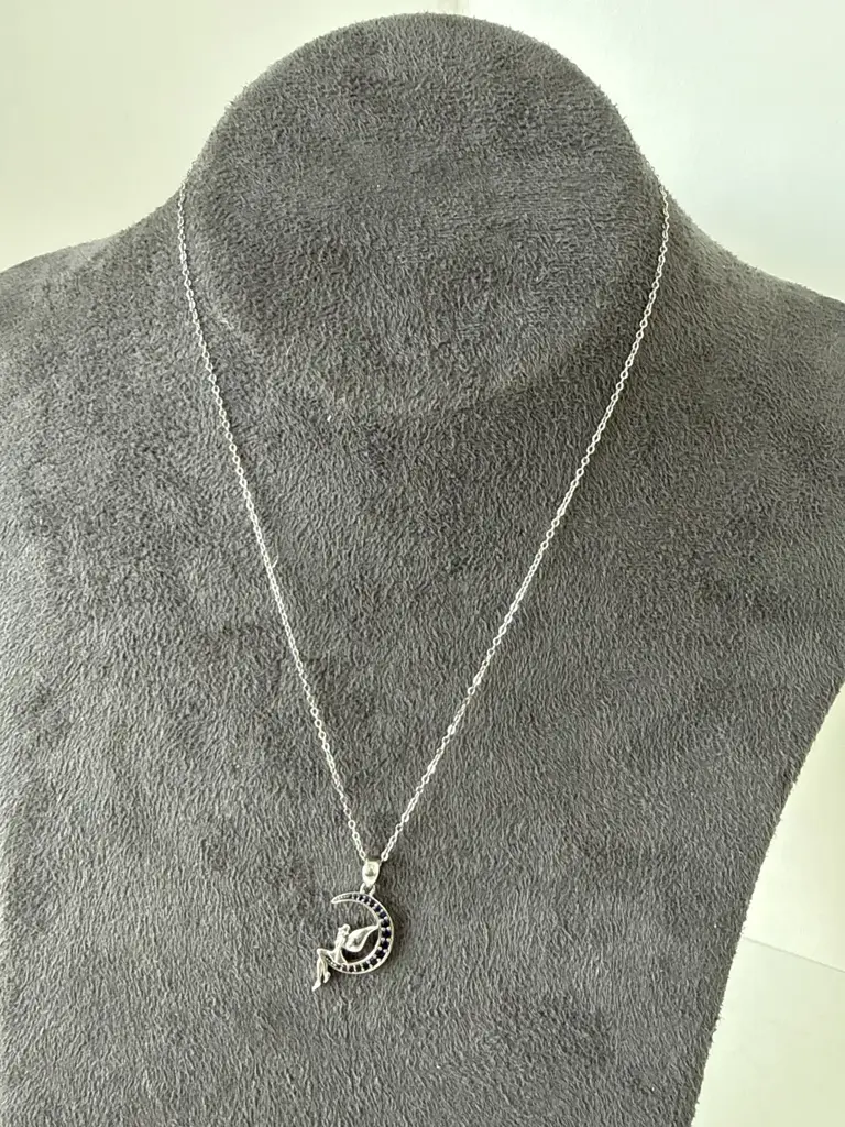 925 Fairy Blue Moon Necklace