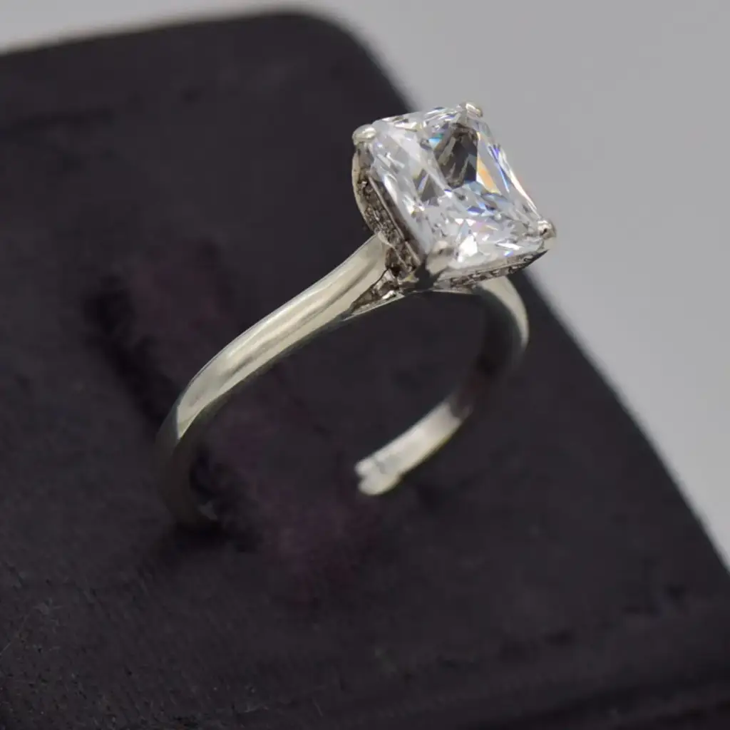 Silver-925 Engagement Ring - View 2