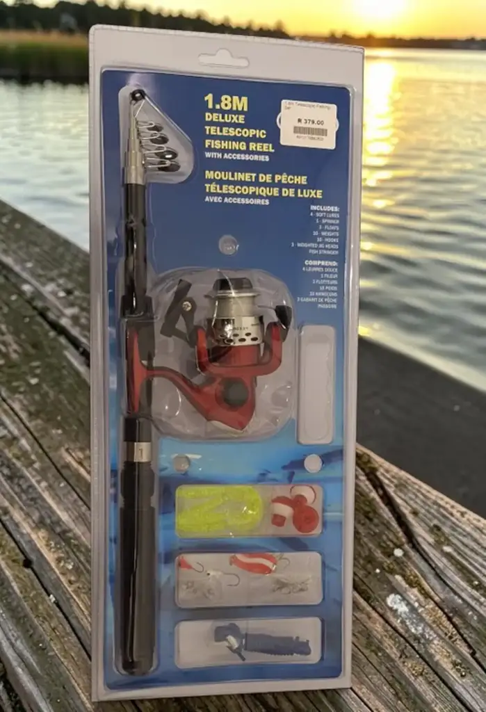 1.8M Deluxe Telescopic Fishing Set With Reel And Accessories