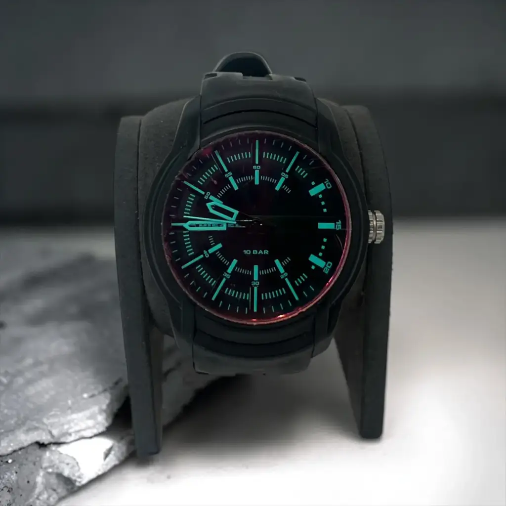 Diesel Unisex Armbar -Dz1819silicone Black Round Silicone Watch