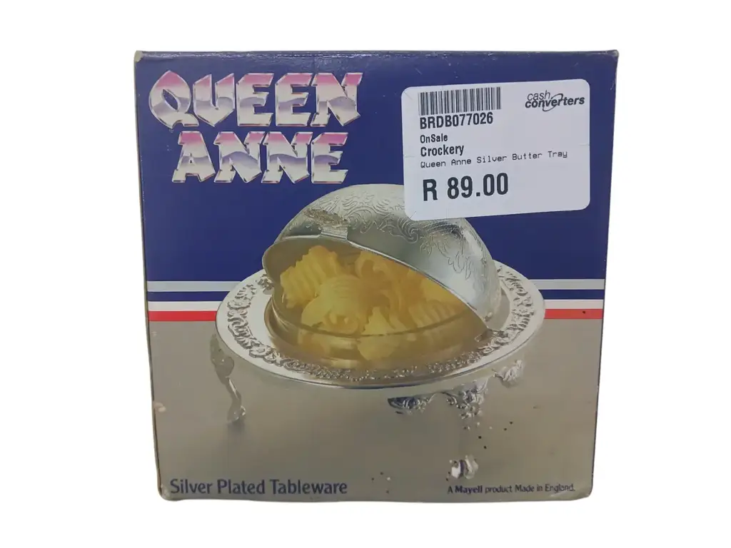 Queen Anne Silver Butter Dish - View 2