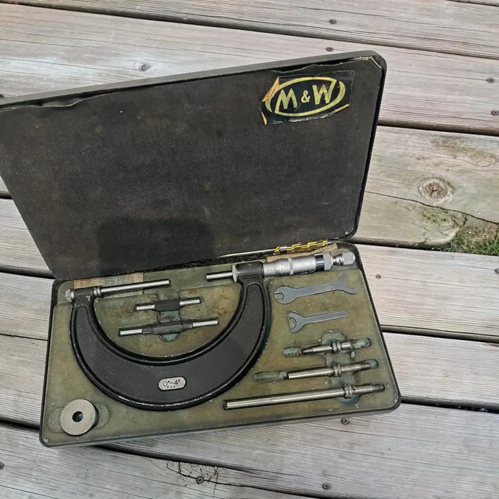 Moore & Wright No 941X 0-4'' External Micrometer Set