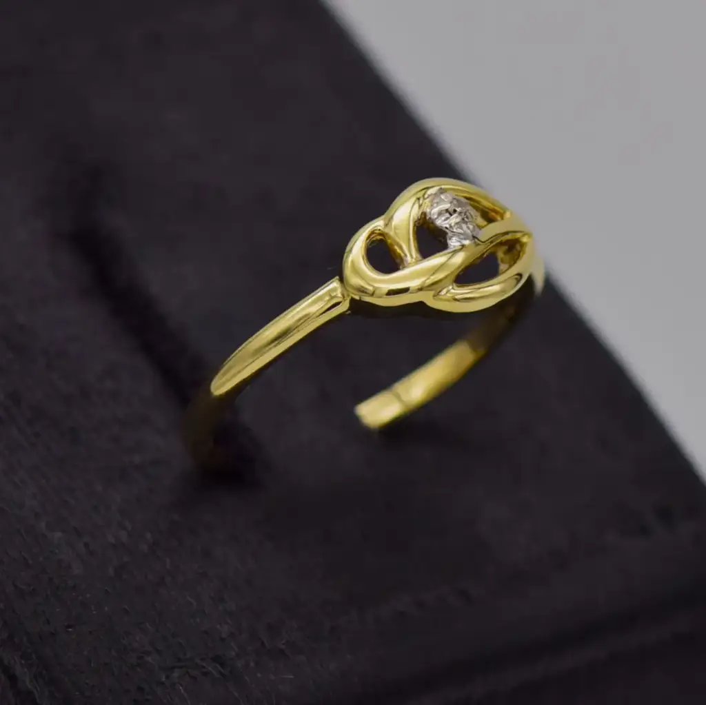 9Ct Yellow Gold Dress Ring - View 2