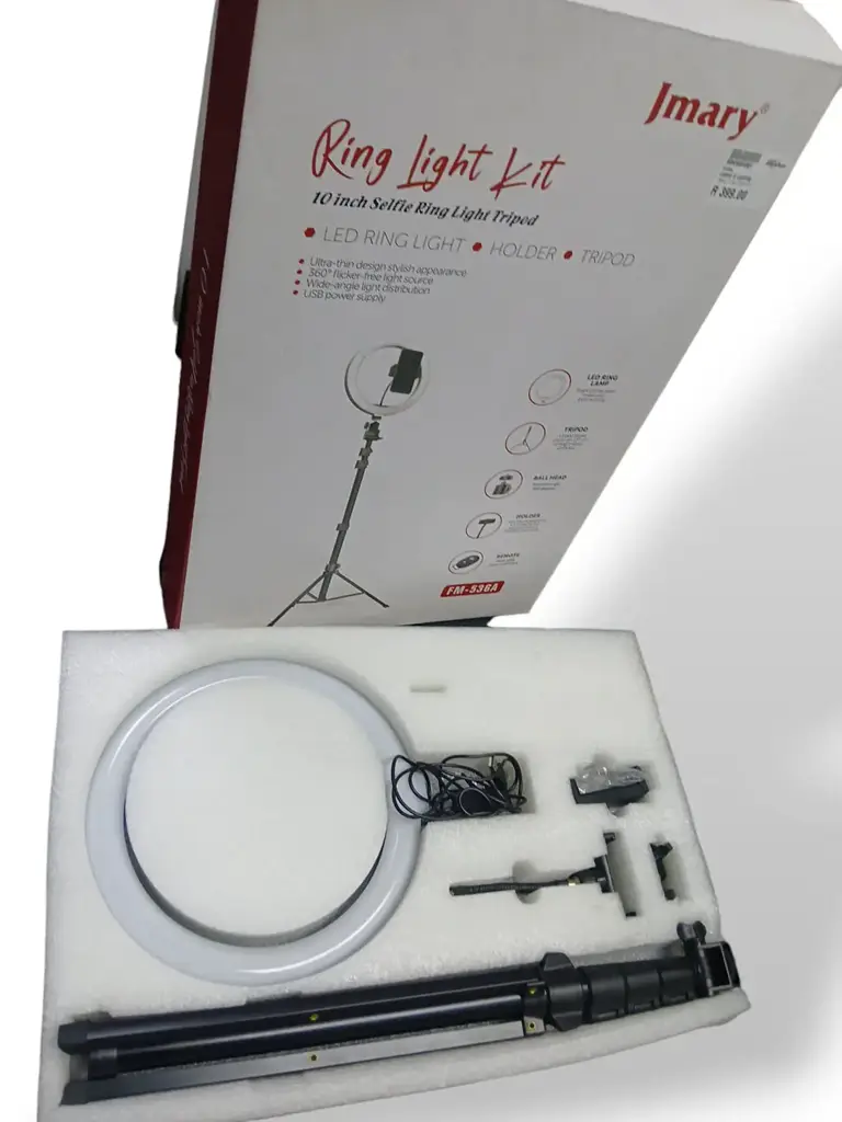 Jmary Ring Light Kit- 10 Inch Selfie Ring Light Tripod
