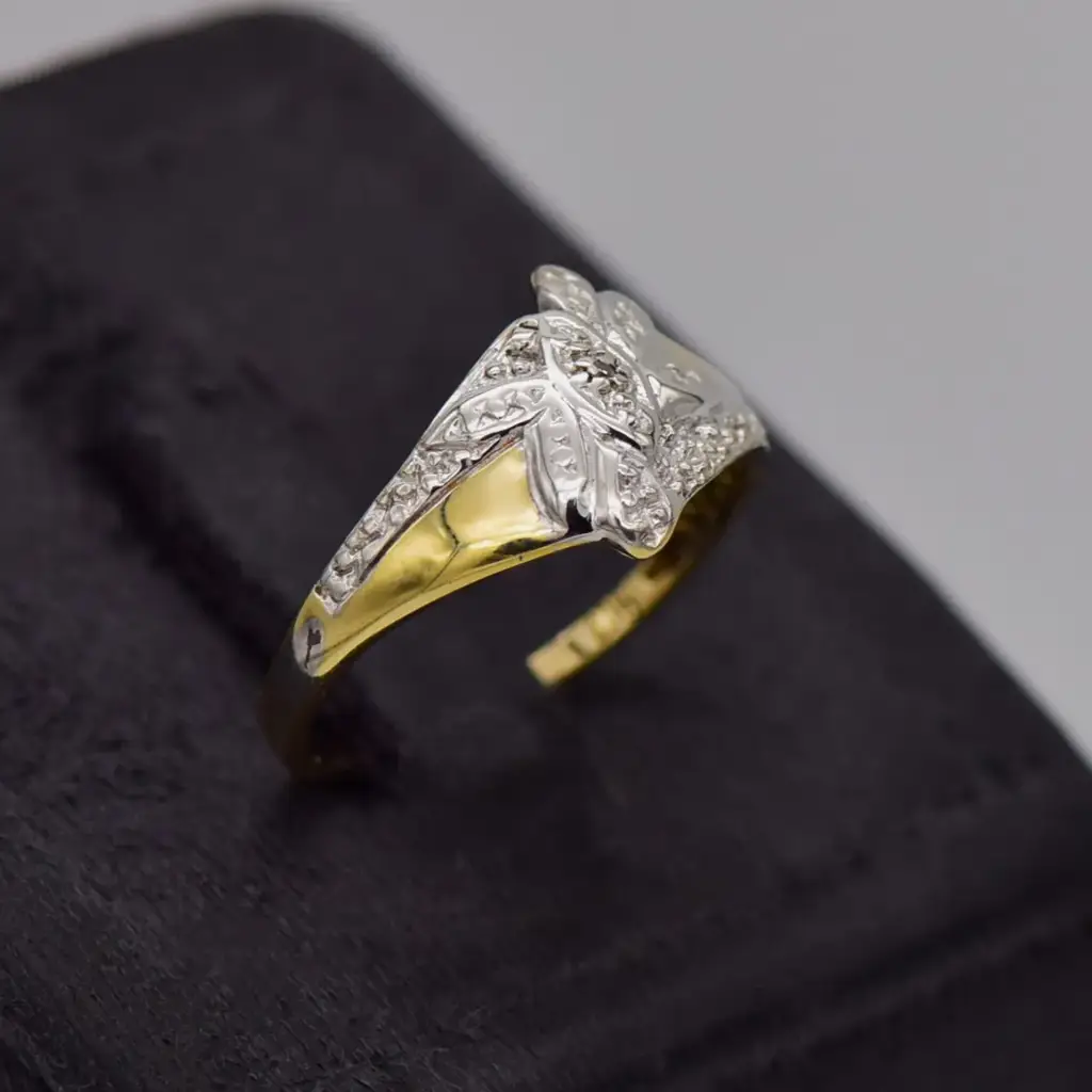 9ct Yellow Gold Dress Ring - View 2