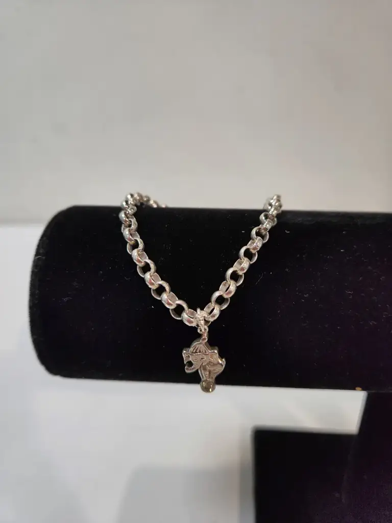 Sterling Silver Bracelet With Charm