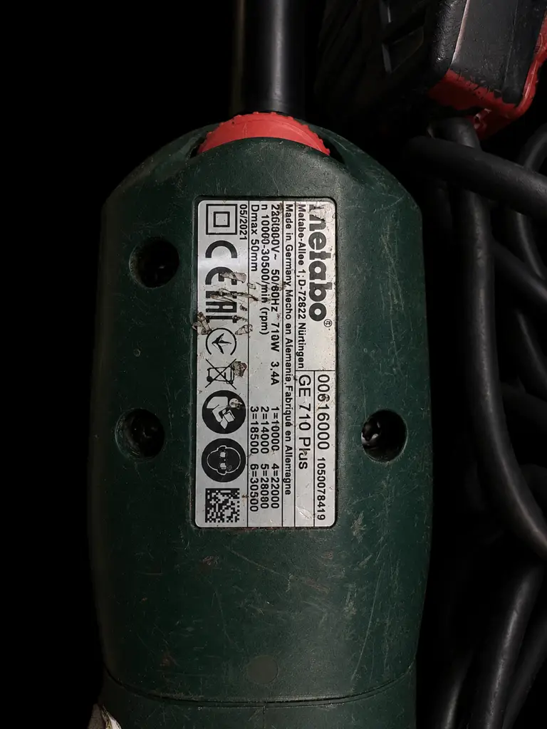 Metabo Ge 710 Plus Die Grinder – Second Hand - View 2